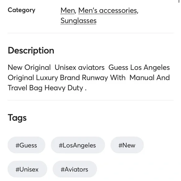 New Guess Aviators Sunglasses Travel Bag With Manual Original Unisex. - Picture 9 of 12